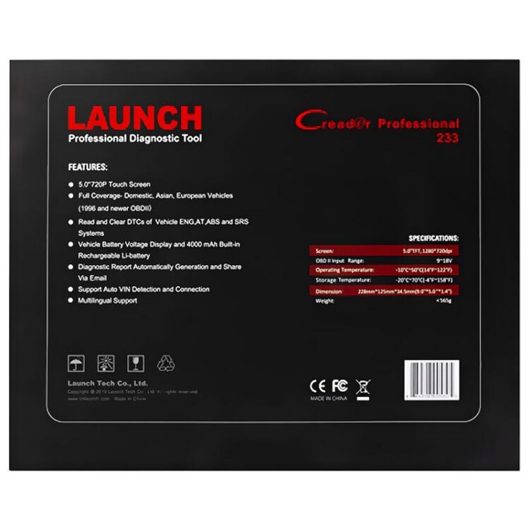 جهاز فحص السيارات لانش CRP233 Launch