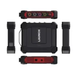 جهاز LAUNCH X431 O2-1 Scopebox بتصميمه المدمج ومنافذه المتعددة، يوفر قدرات تحليل متقدمة في ورش الصيانة.